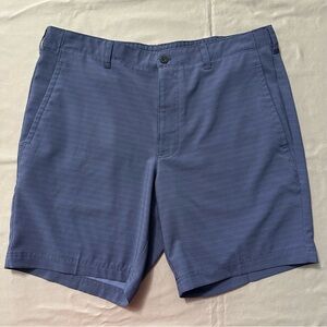 PGA Tour Men’s Golf Shorts Waist 36 Blue Textured Flat Front